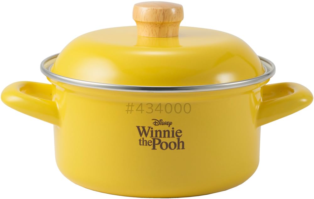 Fuji Enamel Disney Winnie the Pooh Two-Handled Pot, 15cm, DYQ-15W.P