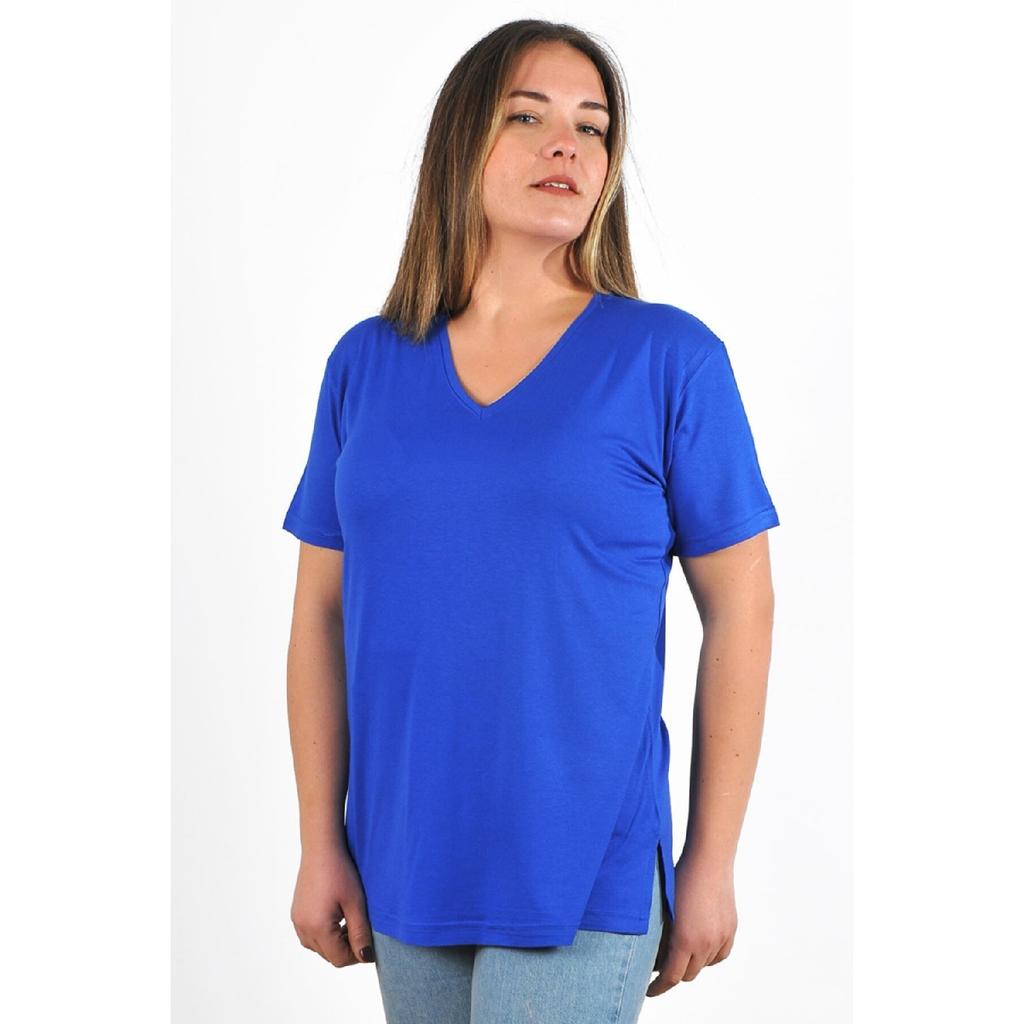 Women's V-neck Large Size T-shirt Cty-cnd-01