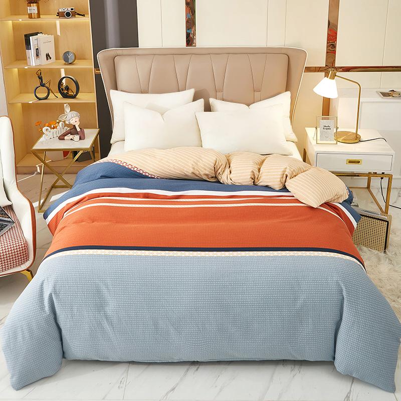 1Pc Boho Geometric Pattern 100% Cotton Duvet Cover Thicken Quilt Cover with Zipper Soft Comfortable Bedding for Kids Boys Girls