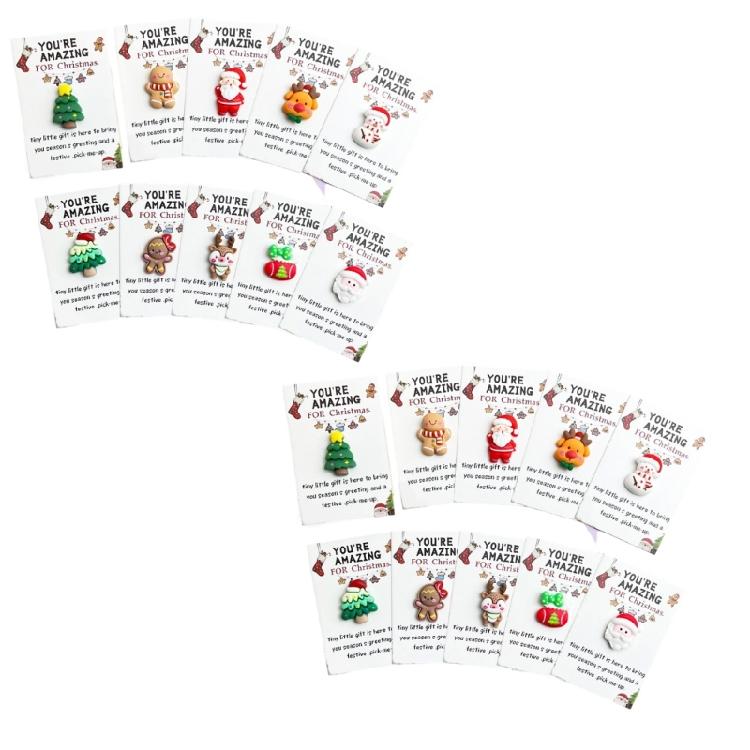 Liten Kramficka Jul Liten Helgstämning Prydnad Tomte Kram Med Värmande Kort För Festgåvor