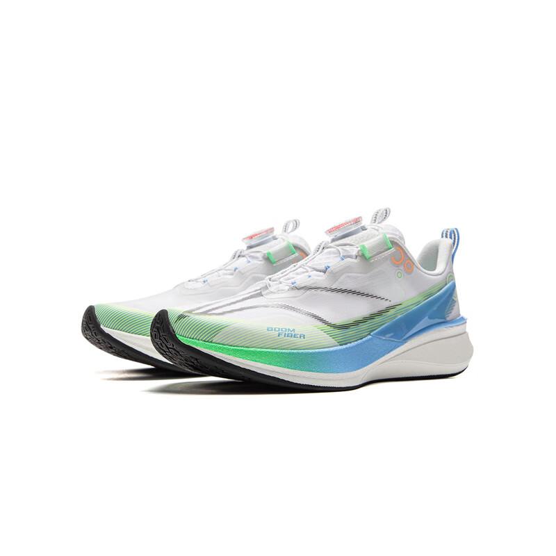 Li Ning Childrens Chitu 8 Pro Versatile Comfortable Non-Slip Low-Top Running Shoes Kids Sneaker White Blue Green YKFV028-9