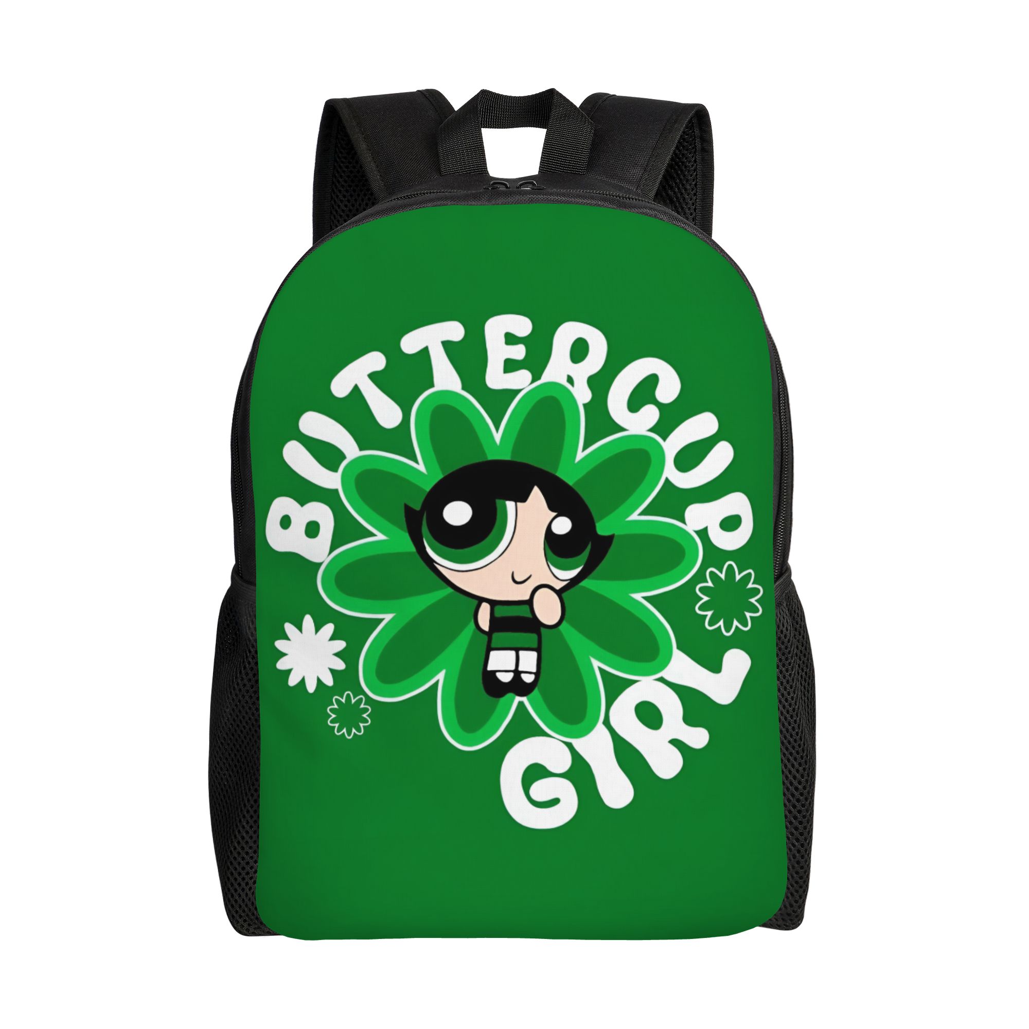Sacs à dos Puffes Anime Imprimés en 3D pour Filles Garçons Fleur de Bouton d'Or Lapin École Collège Voyage Sacs à Dos pour Livres Compatible avec Ordinateur Portable 15 Pouces One Size