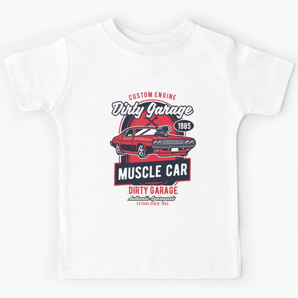 Dirty Garage American Vintage Classic Car Kids T-Shirt 140