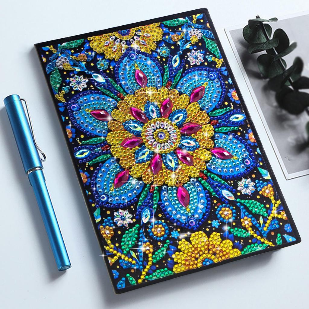 Handmade DIY Xian Porcelain Diamond Painting Notebook: Creative Educational Toy & Gift for Elementary Students, Teachers, and Kids with Stickers