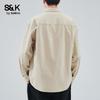 Baleno S&K Men's American Loose Fit Cotton Long-Sleeve Work Shirt