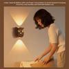 Rechargeable Smart Sensor Night Light Color Wall Lamp Intelligent Charging Owl Table Lamp Magnetic Base Adjustable Brightness