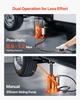 Air Hydraulic Bottle Jack, 20 Ton (44092 Lbs) Capacity, 260-495 Mm Lifting Range, Pneumatic/Manual Heavy Duty Welded Bottle Jack with Pump for SUV,