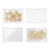 100 Pcs Paper Clips Portable Small Anti Slip Cute Star Moon Shape Electroplating Gold Metal Office F