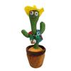Nuovo regalo elettronico di decorazione di canto di cactus danzante elettronico per bambini Divertenti giocattoli educativi precoci Giocattoli di peluche in tessuto a maglia