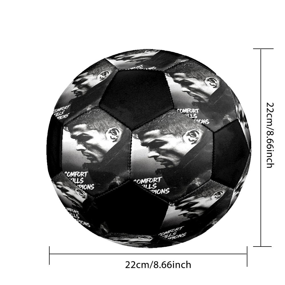 Balón de Fútbol para Entrenamiento al Aire Libre Resistente con Estampado, Talla 5