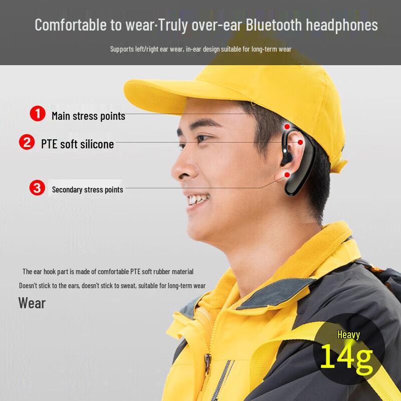 OKSJ FC6 Ear-Hook Bluetooth Headset