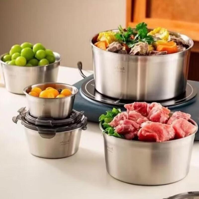 Zhishi Stainless Steel Food Storage Container Set