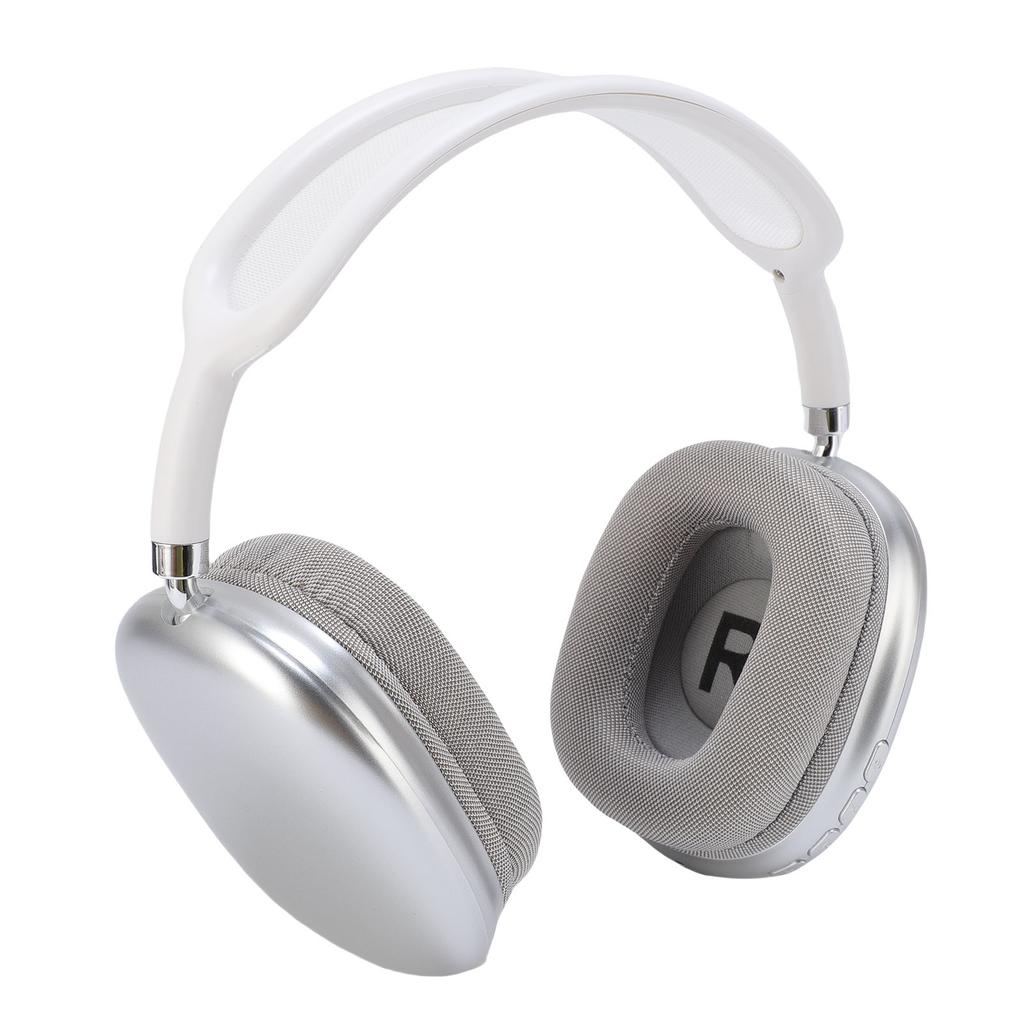 Bluetooth Over Ear Headphone Adjustable Foldable Headset with Microphone Wireless Wired Bluetooth V5.4 Headphone White