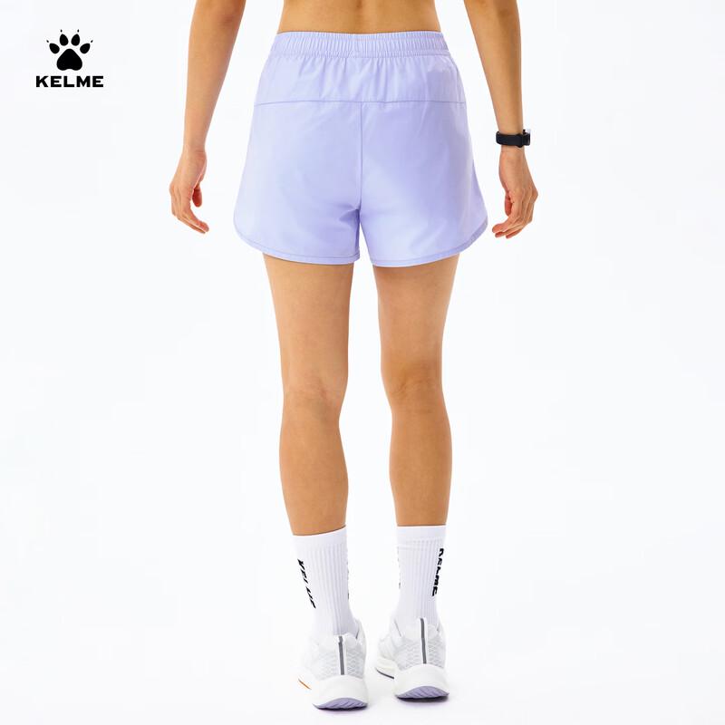 KELME Women's Quick-Dry Running Training Layered Shorts