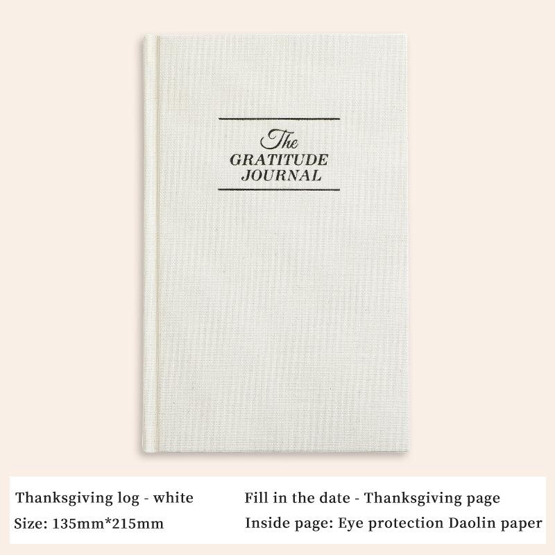Fabric Gratitude Journal A5 English Daily Planner Self Care Notebook Positivity Dose