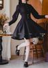 MODKOKU Gothic Lolita and Suspender Features a Gothic and Girly Perfect for Halloween and Long Available in Black Women's Cape-Style Set, Blouse,
