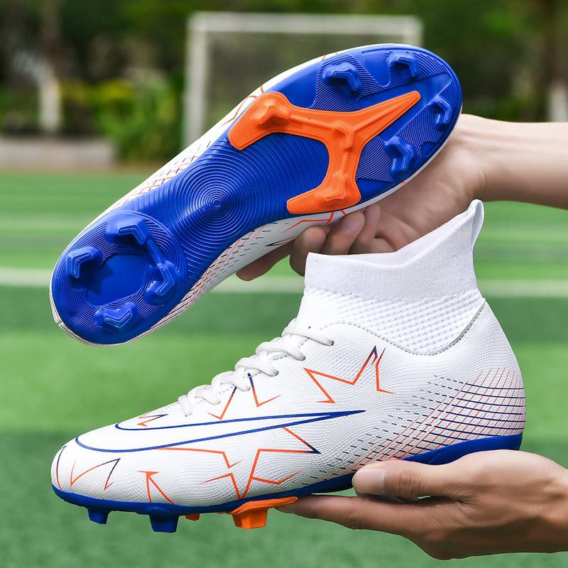 Men's Training Actual Combat Football Shoes Wear-resistant Anti-slip Rebound AG Long Nail Shock Absorption Shoes for Women