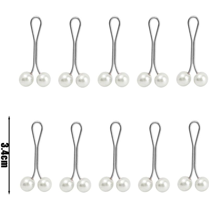10-20pcs/lot Anti Slip Brooch Headscarf Shawl Scarf Lady Fixed Pins Scarf Hijab Clips Pearl Stylish Brooch for Women Jewelry