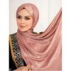 Premium Shiny Hijab Silk Scarfs Woman Muslim Hijab Head Scarf Headwraps Fashion Bufandas Silk Scarves Shawl Headband