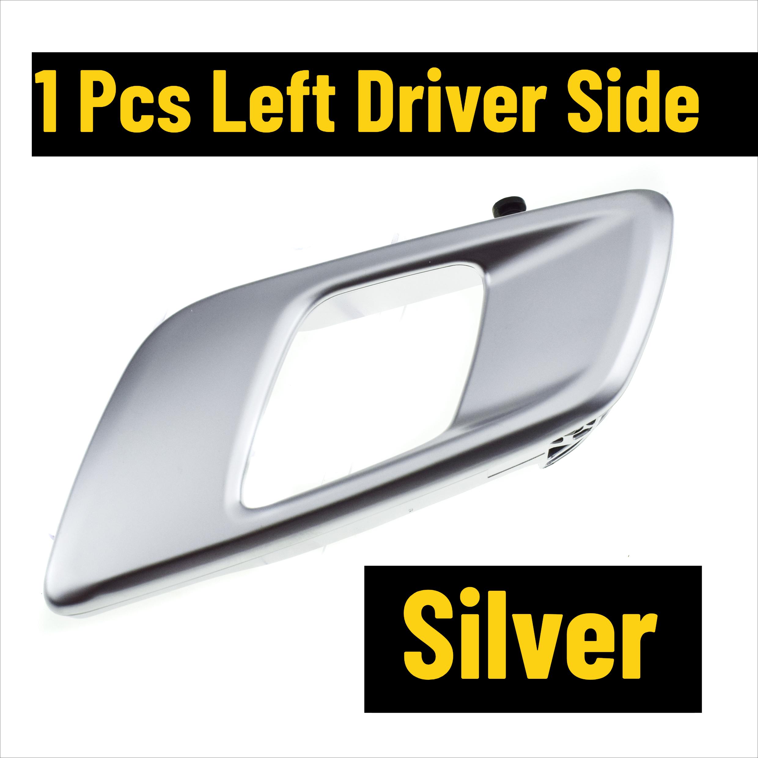 Chrome/ Matte Silver ide Door Handle Trim Left Right For Ford Ranger T6 2012- & Everest 2015- & Mazda BT-50 2012- Silver Left Side