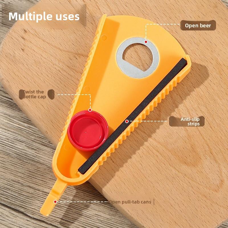 Canned Food Opener - Multi-functional Can Opener, Anti-slip Cap Opener, Saves Much Effort In Opening The Cap, Rotary Cap Opener