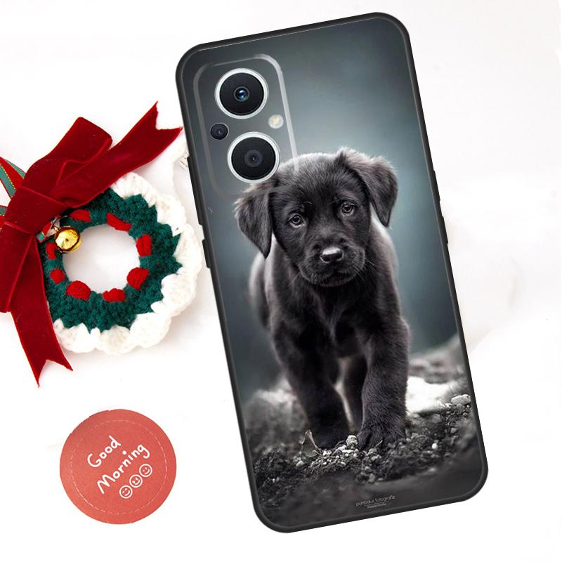 

Black Labrador Dog Funda For OPPO Reno 14 F 13F 12F 11F 10 11 12 13 Pro 7 8 Lite OPPO Find X5 X6 X8 X9 Pro Case OPPO Reno7 Lite