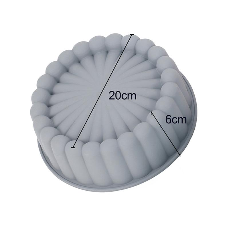 Silicone Cake Pan Round Air Fryer Oven Baking Pan Mold High Temperature Resistant Bread Toast Cake Mould