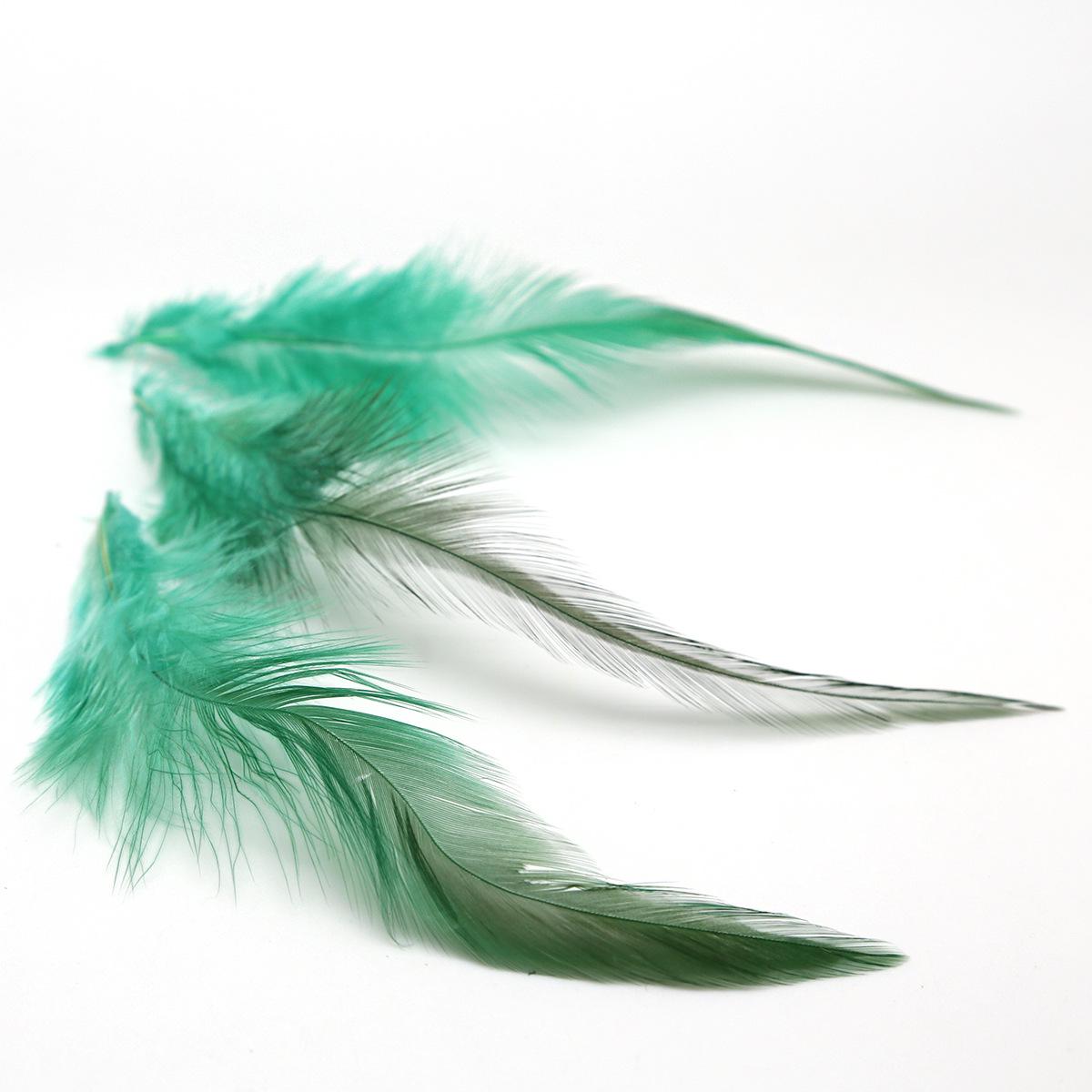 100 самодельных длинных сережек-перьев в стиле темперамент ручной работы - материалы из куриных перьев