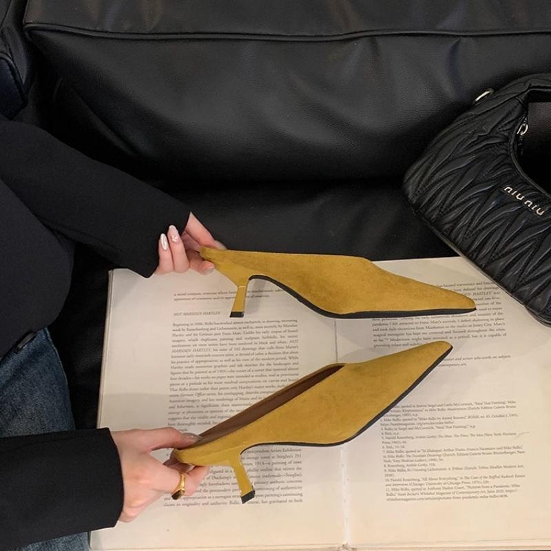 

Fashion 2025 Summer Leopard High Heel Women Sandals Fashion Pointed Toe Shoes Design Style Banquet Party Sandals Shoes 40