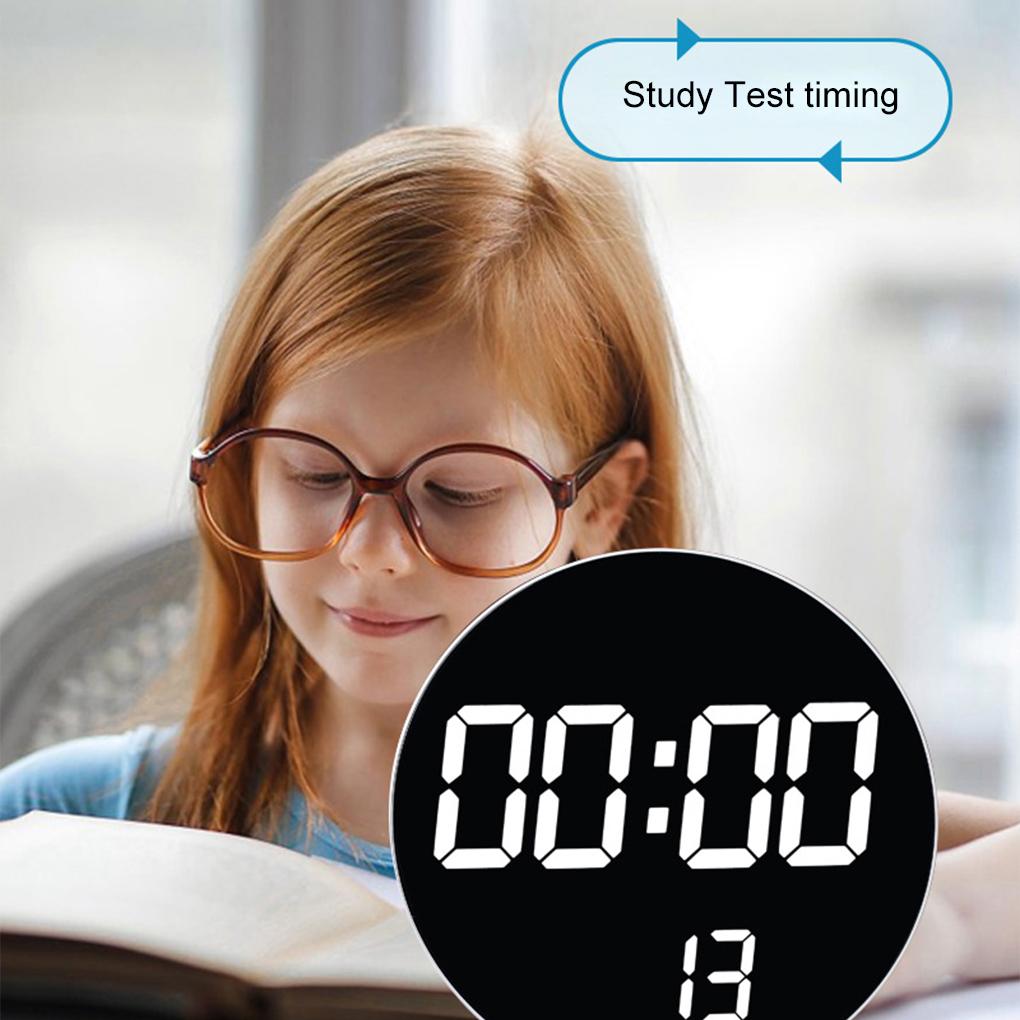 Electronic Wall Clock For Home With Temperature Detection Three Levels Brightness Adjustment Clocks