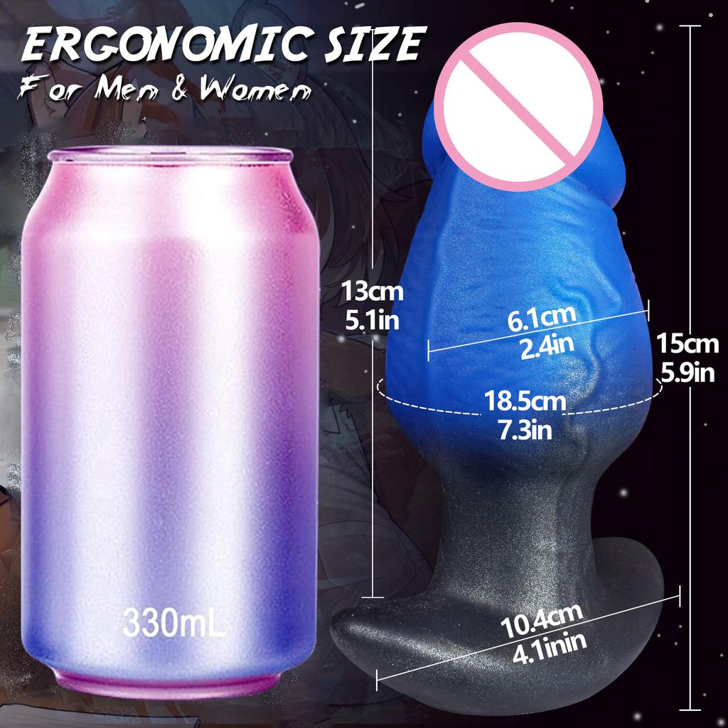 Simulated Mushroom Head, Oversized Anal Plug  Wearing Fake Penis  Male and Female Anal Expansion  Irregular Shaped Penis  SM Sexual Products