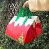 Christmas Insulated Food Delivery Bag Large Commercial Grade Food Transport Tote Bag Reusable Insulated Bag For Food Takeout
