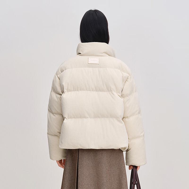 LEDING Women's Corduroy Puffer Down Jacket