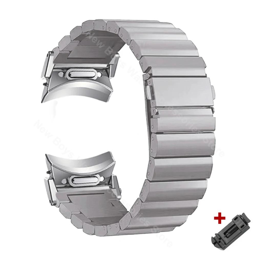 Cinturino di lusso in titanio a sgancio rapido per Samsung galaxy watch 7 6 classic 47 43mm 40 44mm 4 42 46mm 5 Pro 45mm cinturino bracciale business