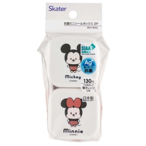 Skater Mini Seal Container Storage Container Side Dishes 130ml Set of 2 Disney Loose Mickey & Minnie MO1WAG-A
