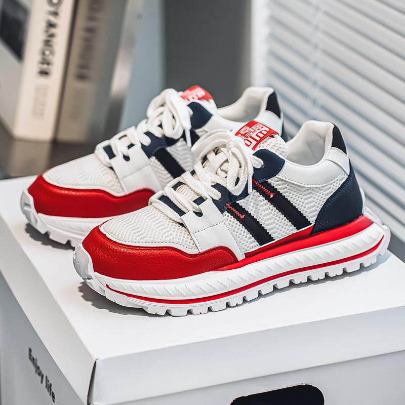 Men's shoes 2025 summer new Korean versatile trend high-end men's outdoor sports and leisure platform dad shoes