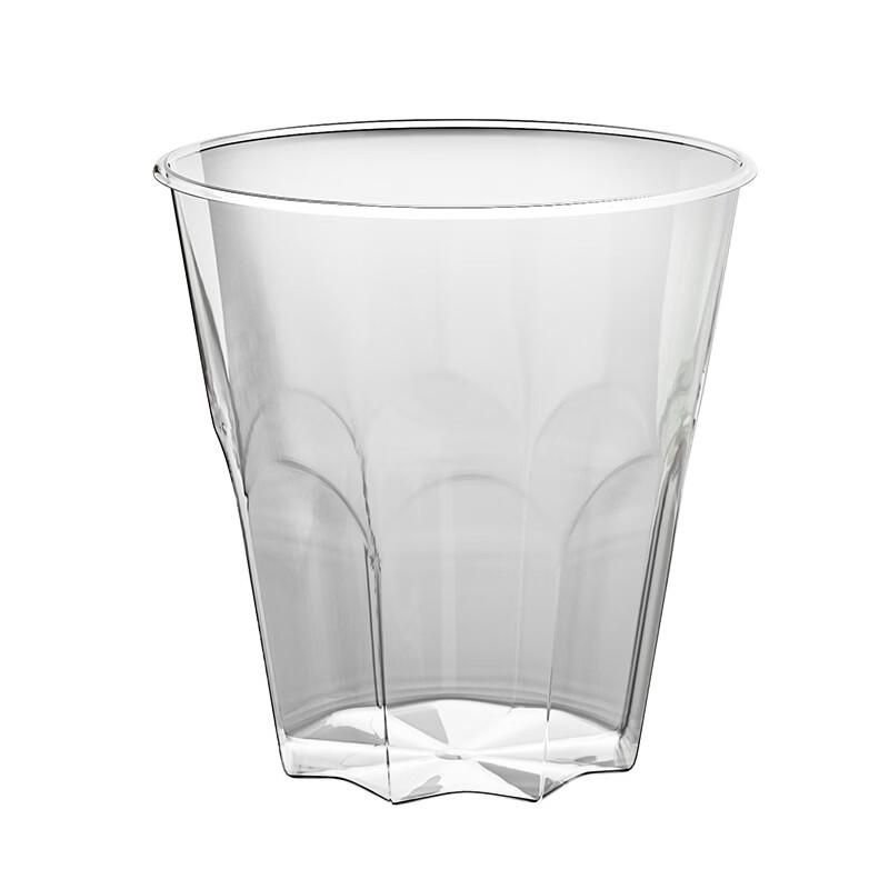 OLOEY Disposable 150ml Octagonal Thickened Plastic Aviation Cups - 50 Pack