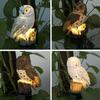 Lumières Solaires Extérieures Lampes de Jardin LED Hibou Alimentées par l'Énergie Solaire Lampes Pelouse Animal Hibou Lampe Solaire Étanche pour Décoration de Noël
