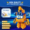 Super Wings 5 Pollici Traver Trasformabile Si Trasforma da Aereo a Robot in 10 Passaggi Figure d'Azione Trasformabili Giocattoli per Bambini Regalo