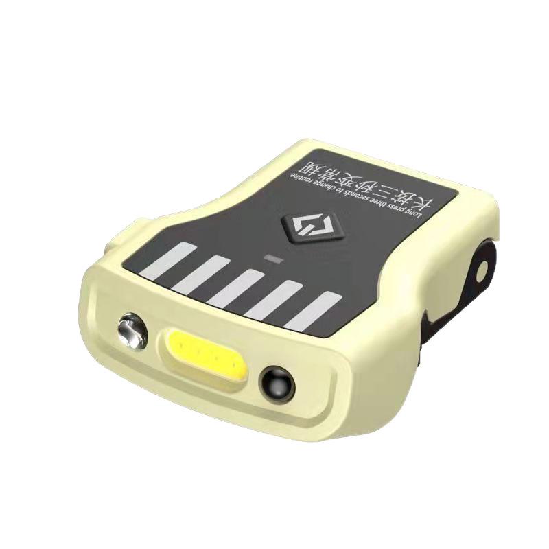 Rechargeable Lightweight Clip-On Headlamp for Female Anglers - Strong Light, Portable, Induction Sensor