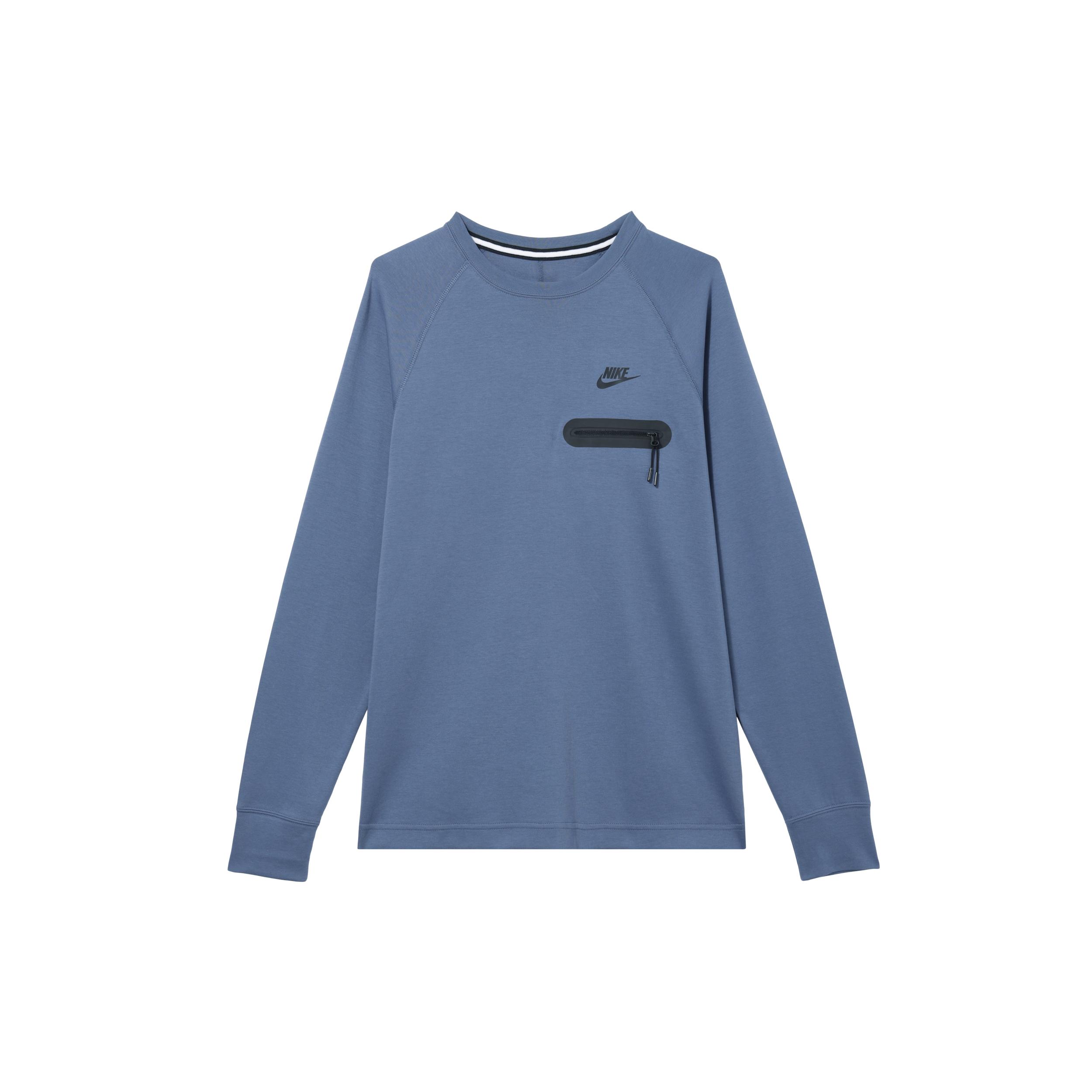 

New Nike TECH FLEECE Sweatshirt Men s Mint Blue FD9881-491 S