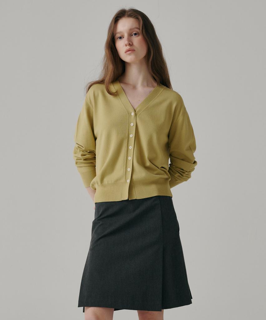 Banillaniteu Steady V-Neck Basic Cardigan