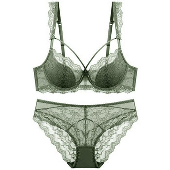 Cross-Border Lace Cotton U-Back Bra: Sexy, French-Inspired, Small Chest Enhancing Bra