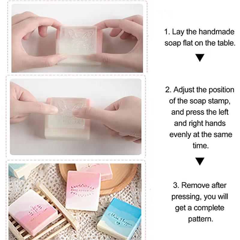 Custom Personalised Love Thank You Soap Stamp Mini Clear Sealing Seal Mold For Diy Handmade Soap Making Supplies Kits Tools