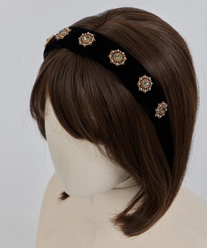 Maia Velvet Antique Hairband