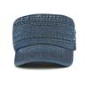 Flat Top Cap Men Vintage Cap Denim Hat Outdoor Sun Protection Hat