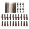 40Pcs/Set Carp Fishing Accessories Set with Storage Box Portable Metal Swivels Soft Tubes Sleeves Carp Fishing Gear Equipment Kit