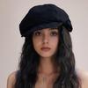 Retro Beret Caps French Style Beret for Women Vintage Painter's Beret Solid Color Hat for Outdoor Fishing Camping 54-60cm