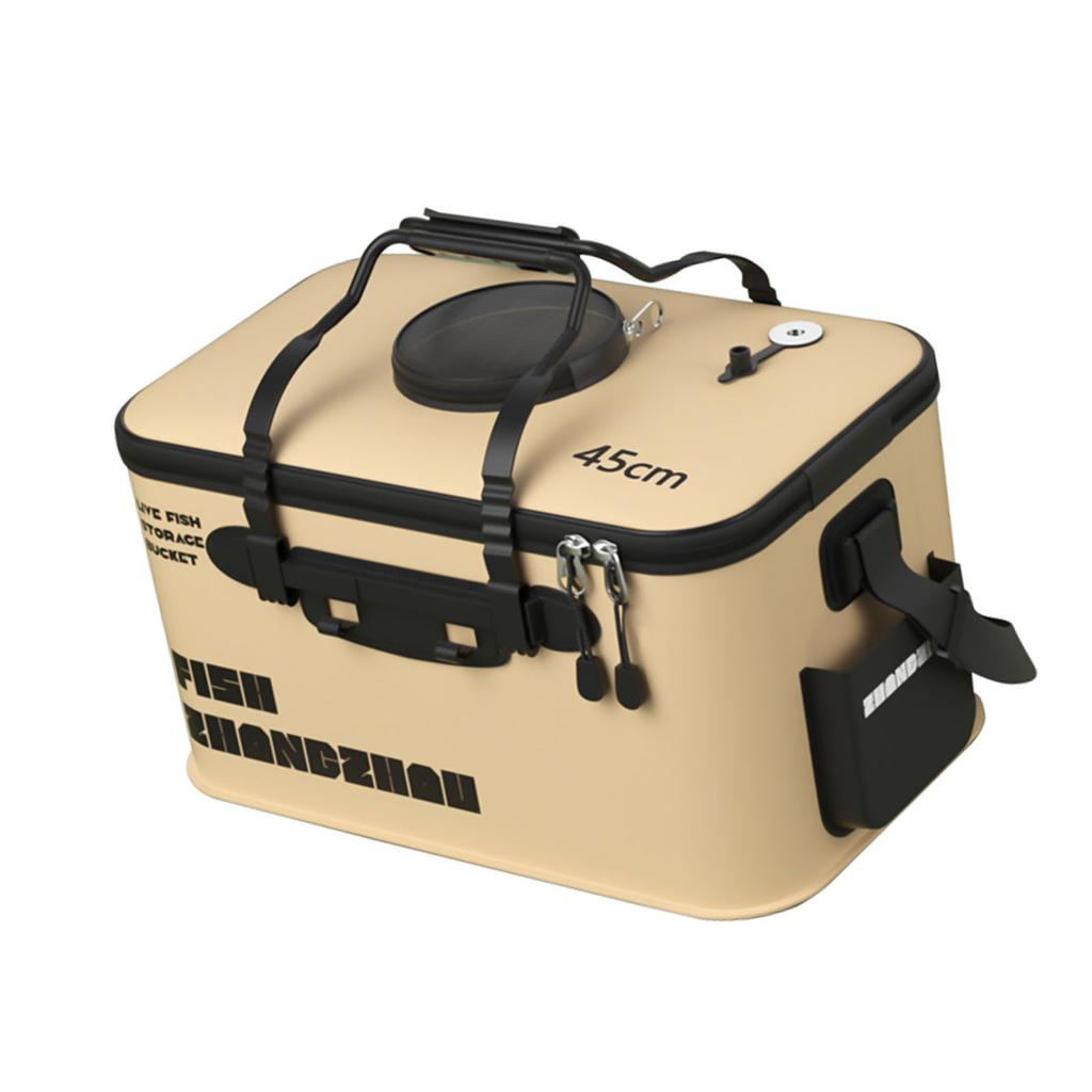 Fishing Basin Fishing Gear EVA Fishing Bucket Fishing Bag with Handle Fish Fishing Barrels Container Foldable Tackle Box