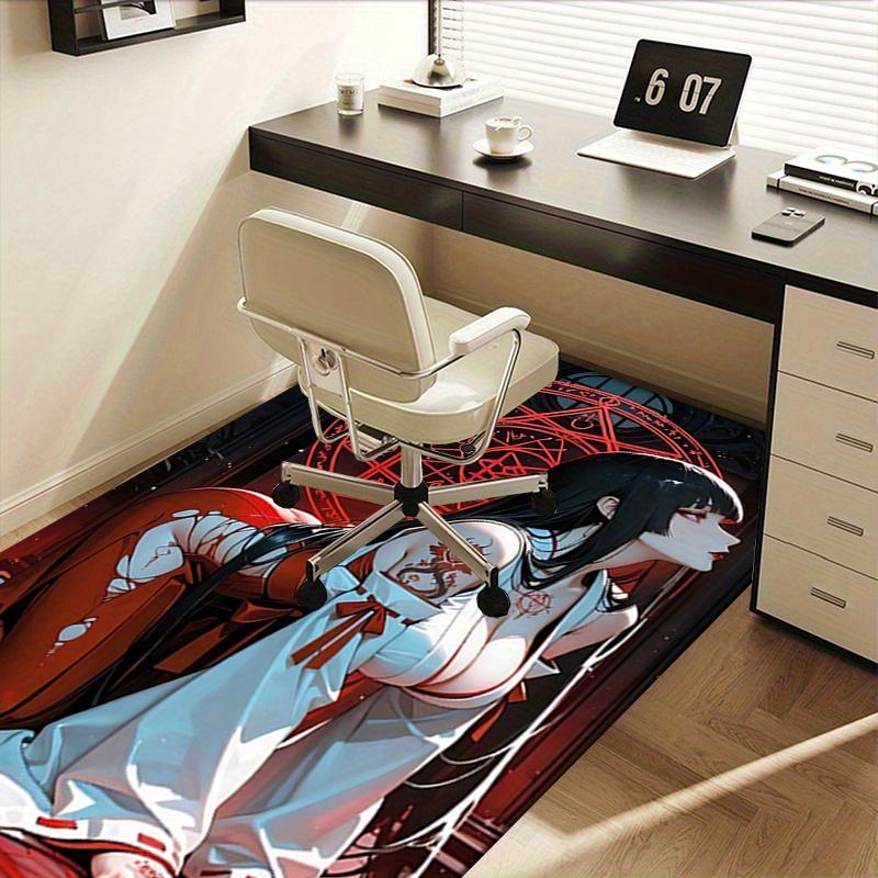 1pc Anime,Alchemist,Enigma Office Carpet Soft Polyester Entrance Carpet Washable Non slip Machine Wa